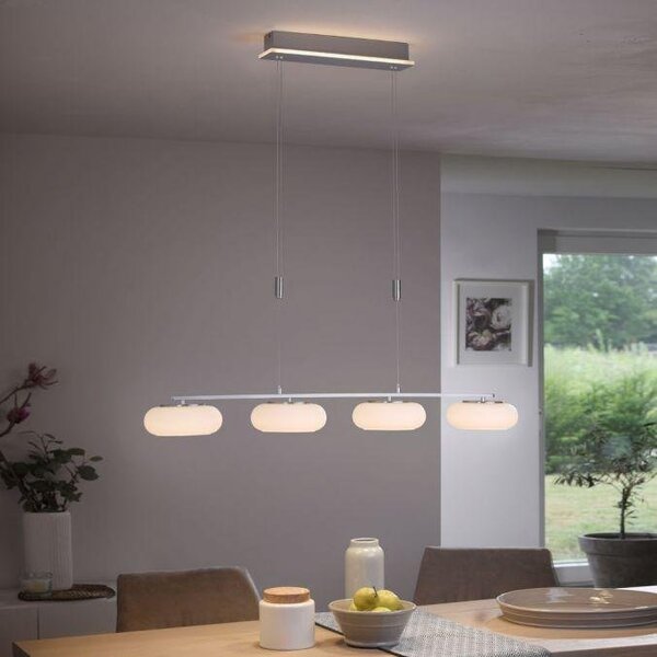 Paul Neuhaus Závěsné LED svítidlo Q-ETIENNE, 44W, d. 108,5 cm, CCT 2700-5000K Barva: Mosaz