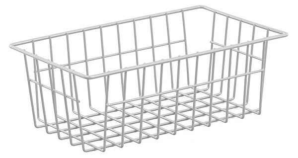 FEROPLAST spol. s.r.o Drátěný koš KS27 pro regál s šířkou 400mm(800mm, 1200mm,1800mm, 2200mm), 350(h)x200(š)x120(v) mm
