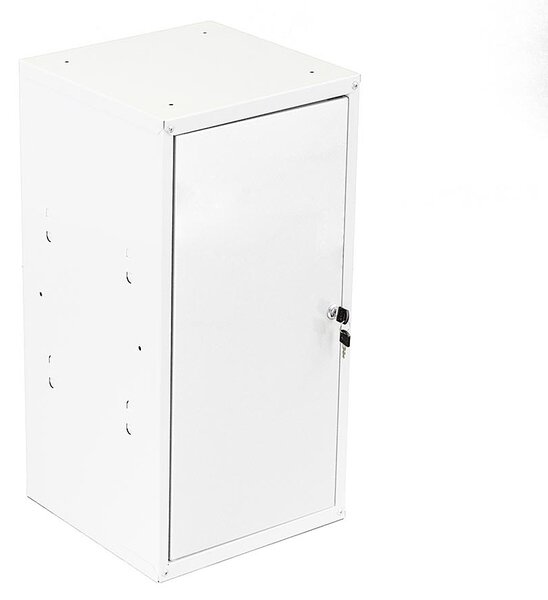 Uzamykatelná kovová skříňka Trestles SKM 350x350x700, světle šedá dvířka SKM353570