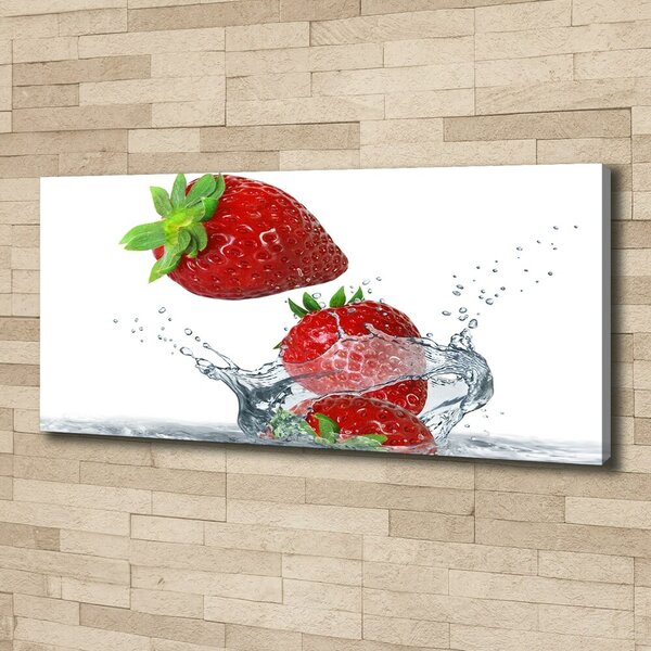 Foto obraz canvas Jahody a voda oc-49867940
