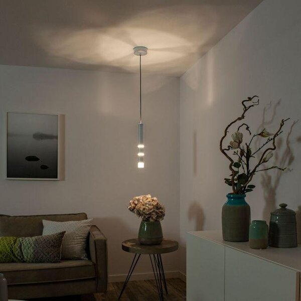 Paul Neuhaus Závěsné LED svítidlo PURE VEGA, 12W, ø 20 cm, 3000K Barva: Mosaz