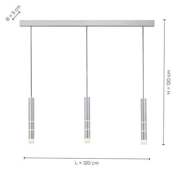 Paul Neuhaus Závěsné LED svítidlo PURE VEGA, 32W, d.120 cm, 3000K Barva: Černá