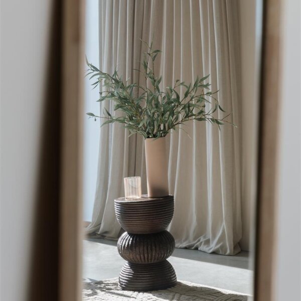 -25 % Dny MOMENTI– Housecraft Living Hnědý dřevěný odkládací stolek Santo ø 30 cm