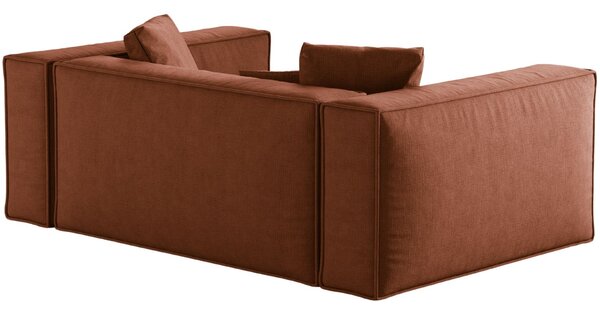-25 % Dny MOMENTI– Cosmopolitan Design Terakotově oranžová dvoumístná pohovka Aveiro 180 cm