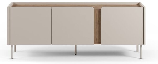 TV stolek v dekoru dubu v krémovo-přírodní barvě 140x53x35 cm Lucile – Marckeric