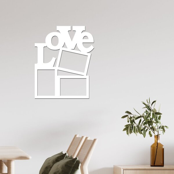 Dřevo života | Fotorámeček láska | Barva: Bílá | Rozměry (cm): 9x13
