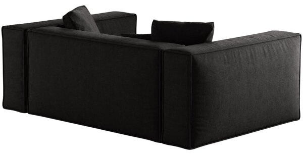 -25 % Dny MOMENTI– Cosmopolitan Design Černá dvoumístná pohovka Aveiro 180 cm