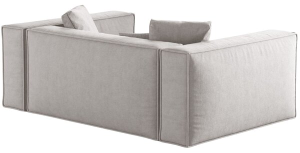 -25 % Dny MOMENTI– Cosmopolitan Design Světle šedá dvoumístná pohovka Aveiro 180 cm