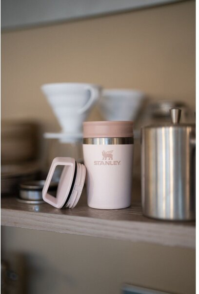 Světle růžový termo hrnek z nerezové oceli 230 ml Café-To-Go Travel Mug Rose Quartz – Stanley
