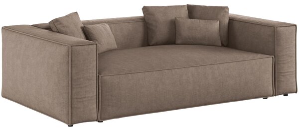 -25 % Dny MOMENTI– Cosmopolitan Design Hnědá trojmístná pohovka Aveiro 220 cm