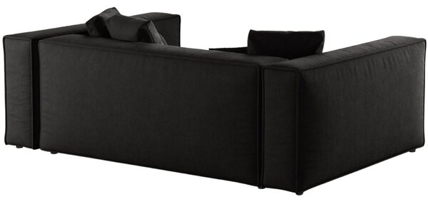 -25 % Dny MOMENTI– Cosmopolitan Design Černá trojmístná pohovka Aveiro 220 cm
