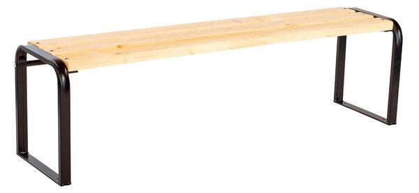 Trestles Zahradní set Lavi - stůl + 2 lavice – kovová konstrukce, smrkové dřevo, možnost kotvení
