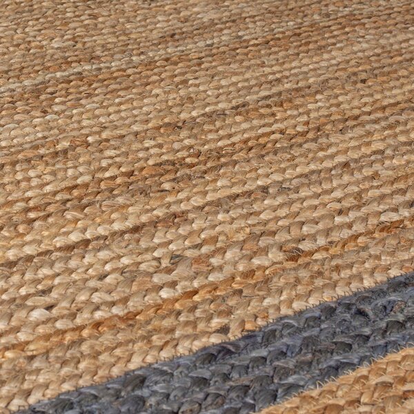Šedý/v přírodní barvě ručně tkaný jutový běhoun 80x230 cm Grace Grey – Flair Rugs