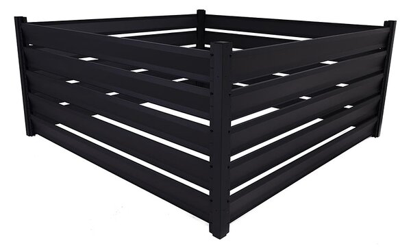 Kompostér Trestles KOMP 2100x2100x970 mm, 4200 l, černý