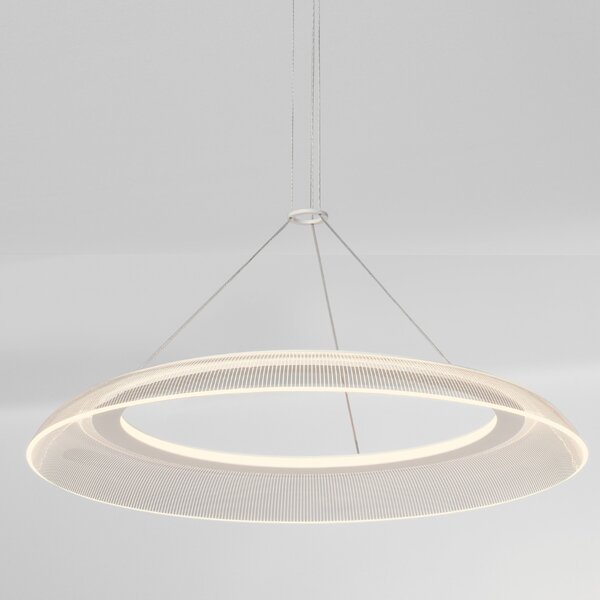 -25 % Dny MOMENTI– Nova Luce Bílé závěsné LED světlo Mantle 60 cm