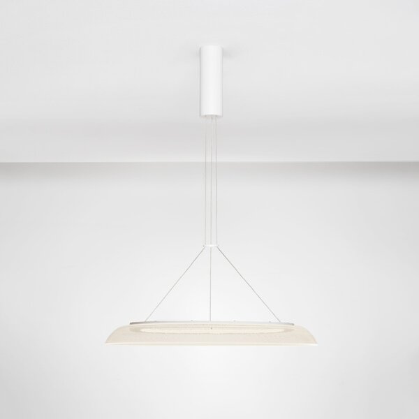 -25 % Dny MOMENTI– Nova Luce Bílé závěsné LED světlo Mantle 60 cm
