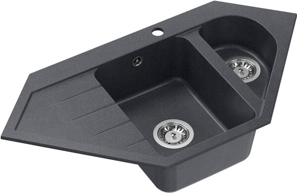 Quadron Rick dřez graniteq 95.5x49 cm černá HRQ9549CZK