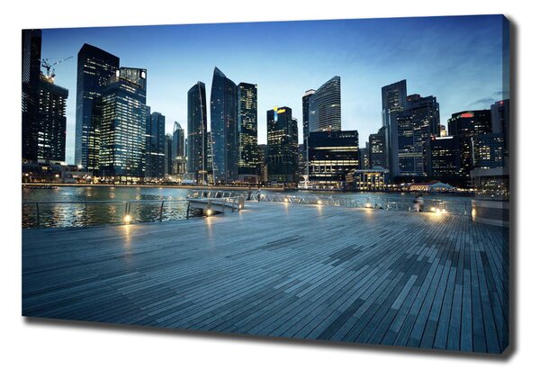 Foto obraz na plátně Singapur noc oc-50961314