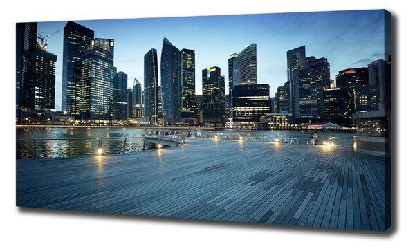 Foto obraz na plátně Singapur noc oc-50961314