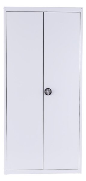 Kovová policová skříň Trestles SPB2G2 1800x800x400 mm, uzamykatelná, 4 police, šedé dveře SPB2G2-7035
