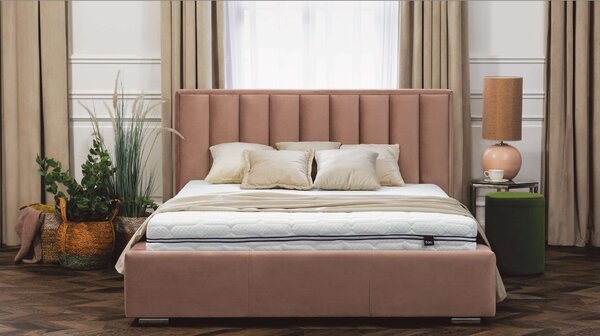 Hauss Moderní postel Koral (mnoho velikostních variant) Odstín postele: Potah skupiny I, Úložný prostor: MEDIUM kostra bez úložného prostoru, Rozměr matrace: 90 x 200 cm