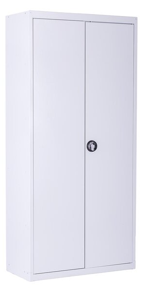 Kovová policová skříň Trestles SPB2G2 1800x800x400 mm, uzamykatelná, 4 police, šedé dveře SPB2G2-7035