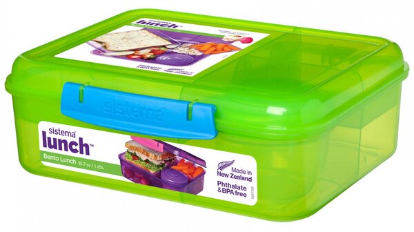 Box na svačinu Sistema Bento Lunch To Go Barva: zelená