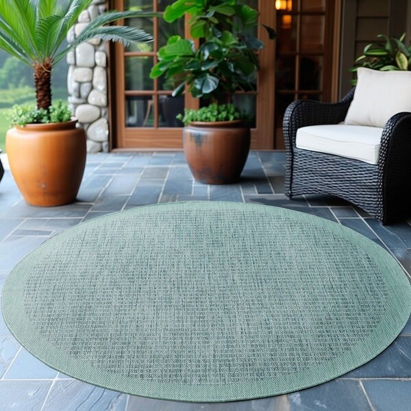 Modrý kulatý vnitřní a venkovní koberec ø 120 cm Giza 1410 – Ayyildiz Carpets