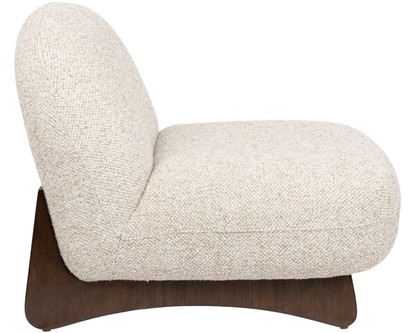 -25 % Dny MOMENTI– Dutchbone Béžové čalouněné lounge křeslo LOOM