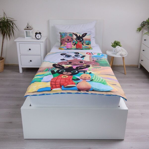 Bavlněné dětské povlečení do postýlky 100x135 cm Bing Bunny "Tower" – Jerry Fabrics