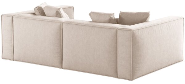 -25 % Dny MOMENTI– Cosmopolitan Design Béžová čtyřmístná pohovka Aveiro 236 cm
