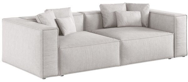 -25 % Dny MOMENTI– Cosmopolitan Design Světle šedá čtyřmístná pohovka Aveiro 236 cm