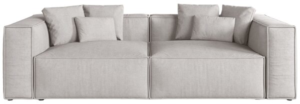 -25 % Dny MOMENTI– Cosmopolitan Design Světle šedá čtyřmístná pohovka Aveiro 236 cm