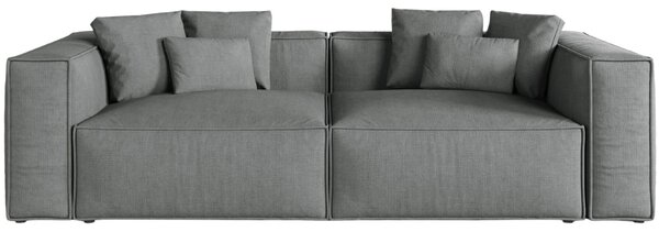 -25 % Dny MOMENTI– Cosmopolitan Design Šedá čtyřmístná pohovka Aveiro 236 cm
