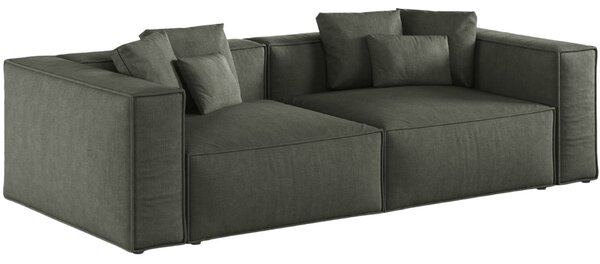 -25 % Dny MOMENTI– Cosmopolitan Design Tmavě zelená čtyřmístná pohovka Aveiro 236 cm