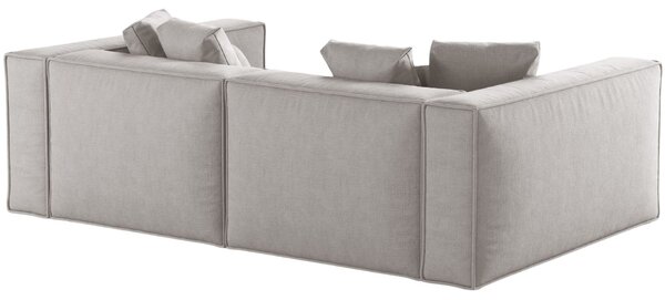 -25 % Dny MOMENTI– Cosmopolitan Design Světle šedá čtyřmístná pohovka Aveiro 236 cm