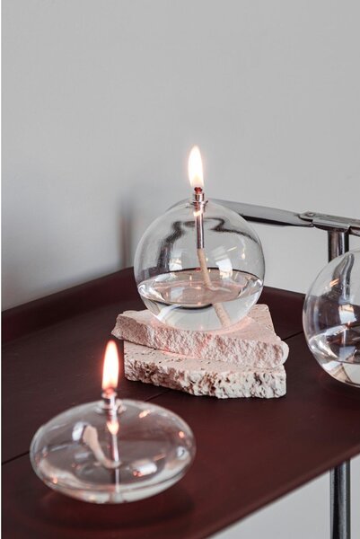 Skleněná olejová lampa (výška 10 cm) Aura – Mette Ditmer Denmark