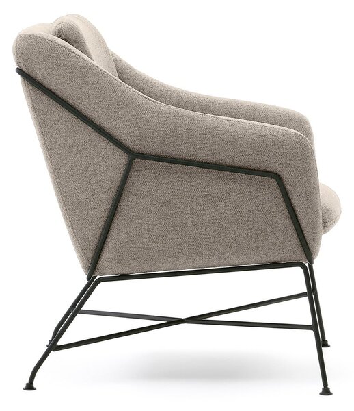 Béžové křeslo Brida – Kave Home