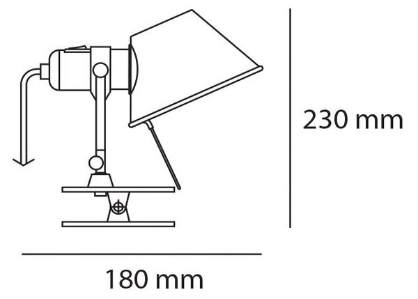 Artemide designová závěsná svítidla Tolomeo Pinza