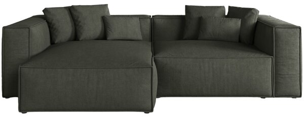 -25 % Dny MOMENTI– Cosmopolitan Design Tmavě zelená rohová pohovka Aveiro 254 cm, levá