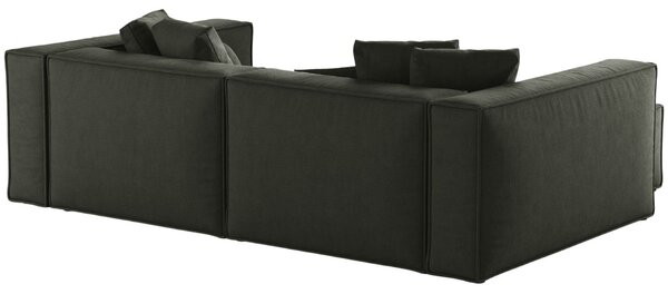 -25 % Dny MOMENTI– Cosmopolitan Design Tmavě zelená rohová pohovka Aveiro 254 cm, levá