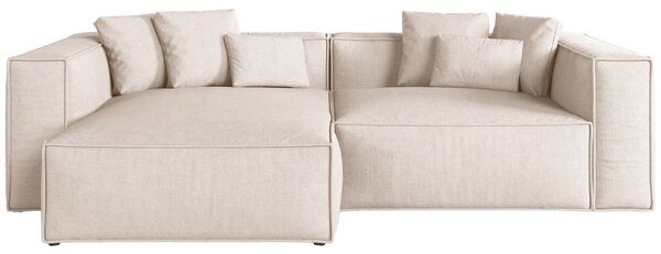 -25 % Dny MOMENTI– Cosmopolitan Design Béžová rohová pohovka Aveiro 254 cm, levá