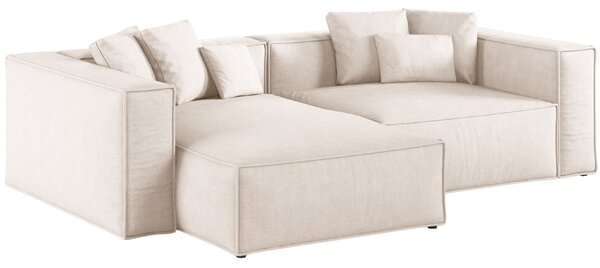 -25 % Dny MOMENTI– Cosmopolitan Design Béžová rohová pohovka Aveiro 254 cm, levá