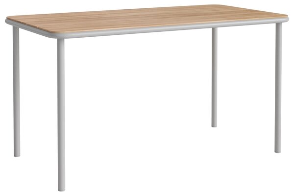 -25 % Dny MOMENTI– Bolia Dřevěný zahradní stůl Kite 140 x 75 cm se šedou podnoží