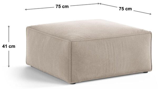 -25 % Dny MOMENTI– Cosmopolitan Design Hnědá podnožka Aveiro 75 x 75 cm