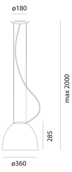 Artemide designová závěsná svítidla Nur Gloss Mini Sospensione