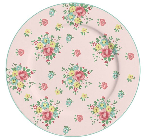 Porcelánový dezertní talíř růžový Abby 19 cm (ISABELLE ROSE)