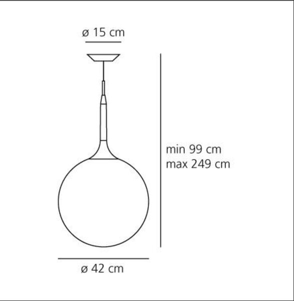 Artemide designová závěsná svítidla Castore Sospensione 42