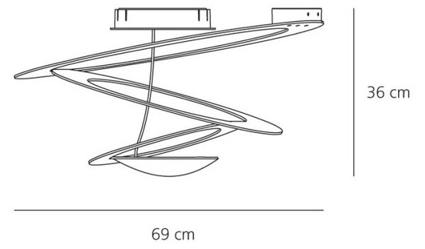 Artemide designová stropní svítidla Pirce Mini Soffitto