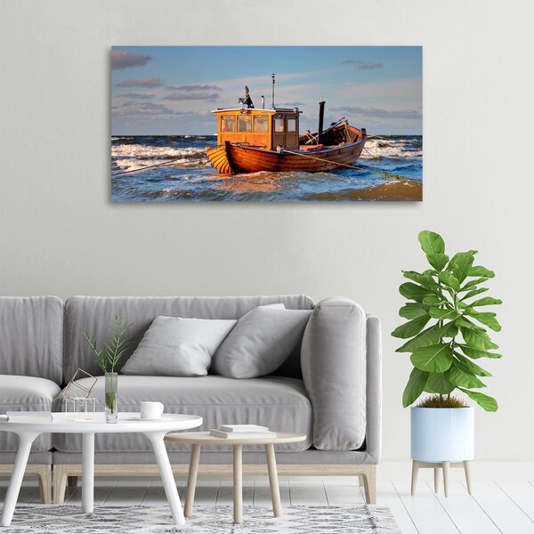 Moderní obraz canvas na rámu Rybářská loď oc-52330479